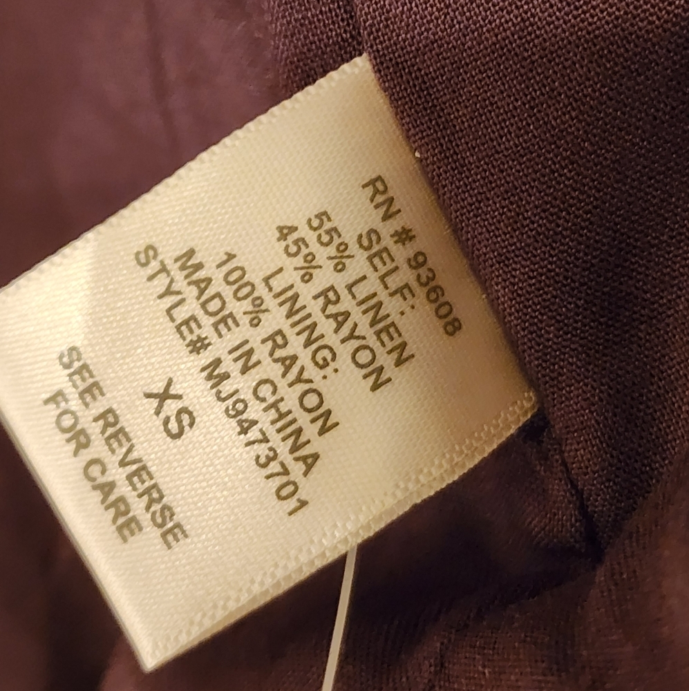 Matty M Bronson Linen Blend Blazer In Black Size MED - Picture 13 of 14